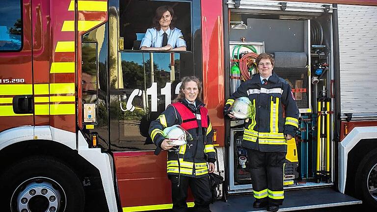 Leidenschaftliche Feuerwehrfrauen: (von links) Nancy Jungk, Sandra Götzelmann und Kathleen Kiupel.