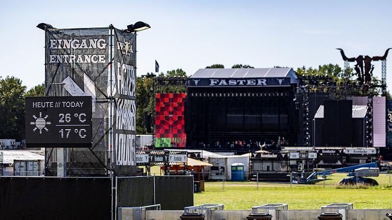 Wacken bereitet sich auf das Festival vor       -  Am Mittwoch öffnet das Infield vor den großen Bühnen.