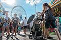 Sommer auf dem Kiliani       -  Trotz schweißtreibender Temperaturen kamen am Wochenende wieder Tausende zum Festplatz.