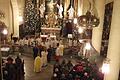 Die Christmette im vollbesetzten Steigerwalddom zu Gerolzhofen: Ein Bild aus Vor-Corona-Zeiten. In diesem Jahr ist die Teilnahme an den Metten nur nach Anmeldung und nur mit Platzkarte möglich.
