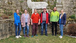 Der Vorstand des Vereins Freunde des Hauses Volkersberg (von links): Vigdis Schreiner, Sybilla Schmitt-Peter, Thomas Peter, Lui Böhler, Stephan Heil und Angelika Martin.