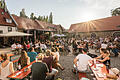 Ausverkaufter Abend beim Biergarten meets Kabarett &amp; Musik mit 'Moop Mama': Die zehnköpfige Brassband aus München machten mit ihrem 'Urban Brass' Stimmung.