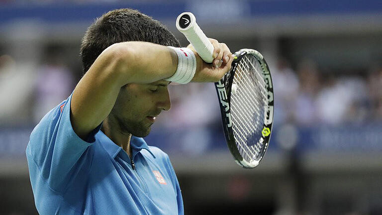 Aus       -  Novak Djokovic schied in Shanghai im Halbfinale aus. Foto: Vincent Laforet