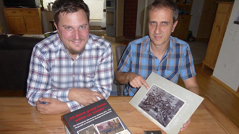 Auf Spurensuche in der Büttharder Vergangenheit: Georg Menig (links) und Stefan Fach bewahren mit ihrem Buch die Zeit des Ersten Weltkrieges vor dem Vergessen.