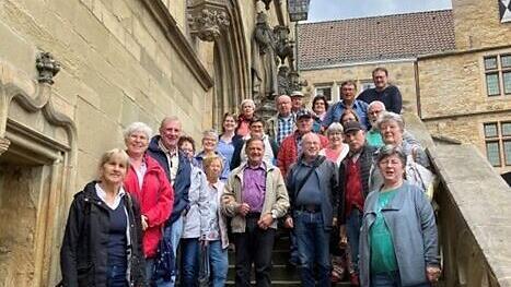 Die Reisegruppe aus Bad Brückenau bei der Stadtführung in Osnabrück.       -  Die Reisegruppe aus Bad Brückenau bei der Stadtführung in Osnabrück.