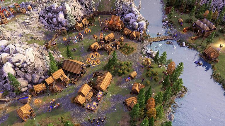 Screenshot vom Spiel &bdquo;Age of Mythology: Retold&rdquo;       -  Ein frischer Look für den Strategie-Klassiker: Die Grafik wurde generalüberholt.