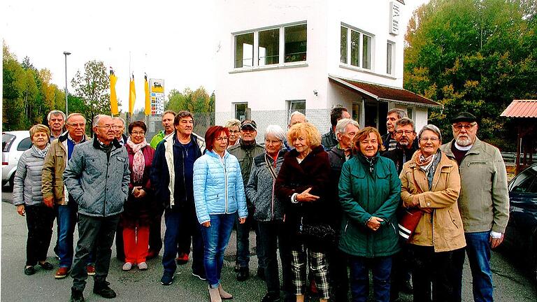 Die Besuchergruppe der ehemaligen Eberner Panzergrenadiere. Die Mitglieder des Traditionsverbandes sind mit organisiert im Verband der Reservisten der deutschen Bundeswehr und in ihrer jeweiligen örtlichen RK (Doppelmitgliedschaft).