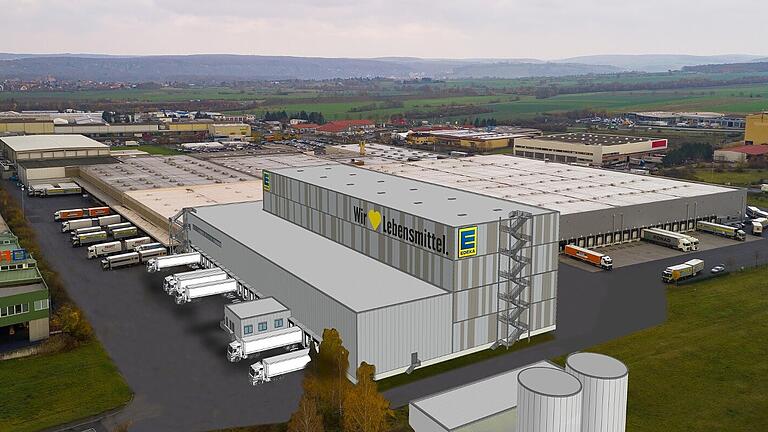 Visualisierung der Erweiterung am Lager Gochsheim. Visualisierung der Erweiterung am Lager Gochsheim.