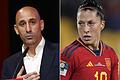 Hermoso und Rubiales.jpeg       -  Die spanische Fußballspielerin Jennifer Hermoso erhebt Vorwürfe gegen Luis Rubiales, Präsident des spanischen Fußballverbandes.