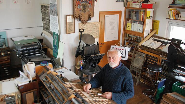 Werner Enke hat zum Erhalt der Satz- und Druckkunst WerkDruck in Schweinfurt geschaffen.