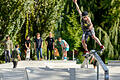 Hier sind Mut, Geschicklichkeit und Konzentration gefragt: Herausforderungen wie in diesem Skaterpark in Würzburg dürfen in absehbarer Zeit auch Jugendliche in Knetzgau meistern.&nbsp;&nbsp;