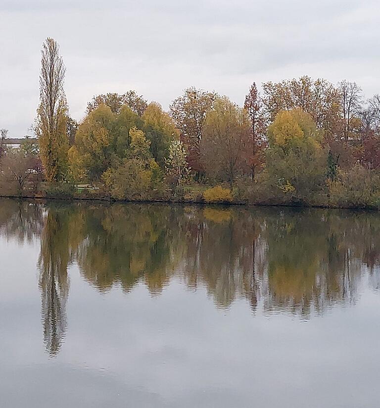 Wasser wie ein Spiegel am Main/ Kitzingen Wasser wie ein Spiegel am Main/ Kitzingen