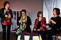 Frech, spritzig, ironisch: Mit dem Programm &bdquo;Handgestrickt und life getickt&ldquo; eroberten die &bdquo;Frankenperlen&ldquo; im Nu die Herzen der Zuhörer beim Dekanatsfrauentag. Im Bild, von links: Christel Opp, Marion Wörnlein, Gabriele Siegel und Petra Sieber.