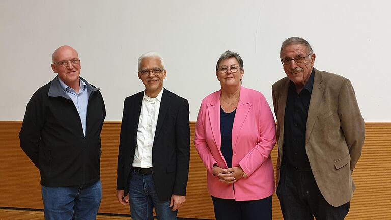 Die neue Vorstandschaft (von links): Matthias Liebler, Dietmar Bratge, Barbara Otter, Klaus Feder.