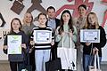 Auf dem Foto von links: Mayleen Post, Julia Lamprecht, Marielena Räder, Thomas Schlereth, Lia Iffert, Anita Röhrich, Jule Eckert.