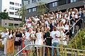 Freuen sich über ihr Examen: Rund 80 Auszubildende am Rhön-Klinikum Campus Bad Neustadt.