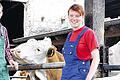 Traumjob gefunden: Die Geschwister Georg und Regina Gräf lernen beide den Beruf des Landwirts.FOTO: Gudrun Klopf