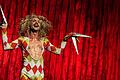 Struwwelpeter (Leo Goldberg) als Schneider in der 'Sensation vom Daumenlutscher'
