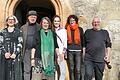 Die Kunstschaffenden, die auf der Giechburg ausstellen, und ihr Laudator (von links): Franziska Erb-Bibo, Adelbert Heil, Gabriela Schlenz, Sonja Ismayr, Anne Knefelkamp und Professor Hubert Sowa.