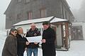 Frank Reuter aus dem Hammelburger Stadtteil Obereschenbach übernimmt als Pächter das Würzburger Haus. Darüber freuen sich (von links) Anita Ormanns und Elfriede Höglmeier vom Rhönklub-Zweigverein Würzburg und Gerodas Bürgermeister Alexander Schneider.