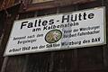 Falteshütte des Deutschen Alpenvereins am Kalbenstein (Edelweiß) nördlich von Karlstadt