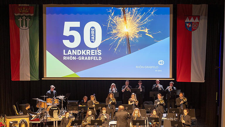 Der Landkreis Rhön Grabfeld feiert 50 Jahre Landkreisreform       -  Bad Neustadt a. d. Saale, Stadthalle, 04.05.2023, Der Landkreis Rhön Grabfeld feiert 50 Jahre Landkreisreform