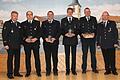 Kreisbrandinspektor Steffen Kiesel (von links) ehrte Tobias Bühner (25 Jahre bei der Feuerwehr), 1. Kommandant Michael Dietz (25), Christoph Müller (25), Markus Reichert (40) und 2. Kommandant Wolfgang Klöffel.       -  Kreisbrandinspektor Steffen Kiesel (von links) ehrte Tobias Bühner (25 Jahre bei der Feuerwehr), 1. Kommandant Michael Dietz (25), Christoph Müller (25), Markus Reichert (40) und 2. Kommandant Wolfgang Klöffel.