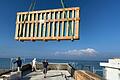 Direkt an einer Klippe in Israel waren Uhl-Monteure beim Bau einer Luxusvilla beteiligt. Die Lage und der ständige Wind bei den Kranarbeiten gehörten zu den vielen Herausforderungen.