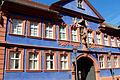 Smalteblau ist die Farbe des Marktheidenfelder Franck-Hauses.