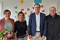 1. Vorstand des St. Elisabethenvereins Jessica Christ, Kindergartenleitung Sabrina Gomez, 1. Bürgermeister der Gemeinde PoppenhausenLudwig Nätscher, Pfarrer&nbsp; Johannes Messerer.