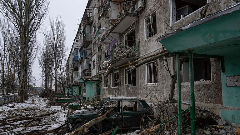Ukraine-Krieg - Wuhledar       -  Die seit langem umkämpfte strategisch wichtige Stadt Wuhledar im Osten der Ukraine ist nach Angaben beider Kriegsparteien unter russischer Kontrolle. (Archivbild)