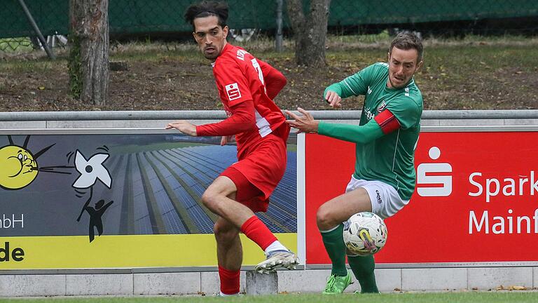 Adrian Dußler (rechts) ist beim TSV Abtswind nicht nur Torjäger, sondern auch der Antreiber im Mittelfeld. Zehn Saisontore hat er schon erzielt.