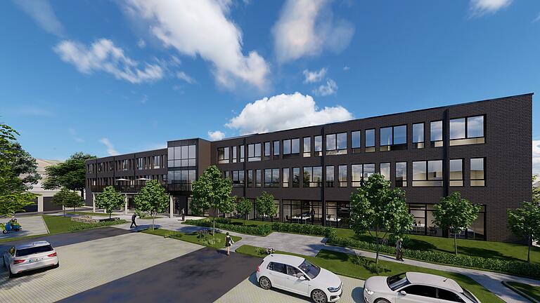 Richtfest Merkur-Bank in Hammelburg - Die Visualisierung zeigt, wie das neue Gebäude der Merkur-Bank in Hammelburg einmal aussehen wird. Richtfest Merkur-Bank in Hammelburg - Die Visualisierung zeigt, wie das neue Gebäude der Merkur-Bank in Hammelburg einmal aussehen wird.