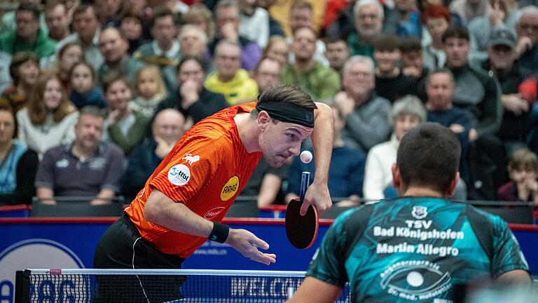 Im Hinspiel besiegten Timo Boll und Borussia Düsseldorf den TSV Bad Königshofen (im Bild: Martin Allegro) mit 3:1. Im Hinspiel besiegten Timo Boll und Borussia Düsseldorf den TSV Bad Königshofen (im Bild: Martin Allegro) mit 3:1.