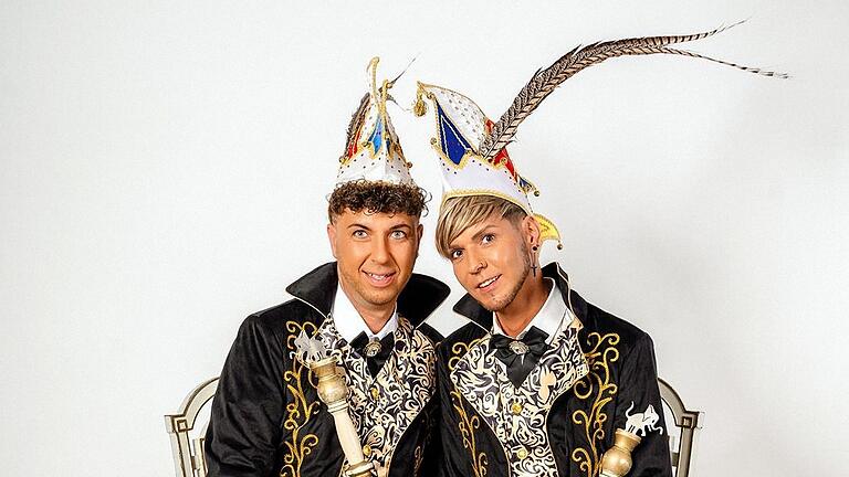 Das neue Schweinfurter Prinzenpaar der Eskage: Thorsten Schmälzle und Frank Fischer.