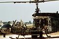Ein ausgebrannter Hubschrauber am 6. September 1972 auf dem Flugplatz in Fürstenfeldbruck. Dort waren neun Geiseln und ein Polizist bei einer gescheiterten Befreiungsaktion nach der palästinensischen Terrorattacke auf das israelische Olympia-Team gestorben.&nbsp;