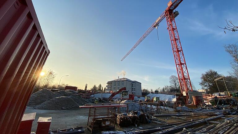 Leuchtturmprojekt: der Neubau des Franziska-Streitel-Altenheims in Mellrichstadt. Pflegeplätze sind im ganzen Landkreis begehrt.&nbsp;