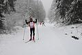 Start in die Wintersport-Saison: Im Roten Moor (Lkr. Rhön-Grabfeld) sind die Loipen gespurt. Etliche Langläufer zog es bereits in die Rhön.