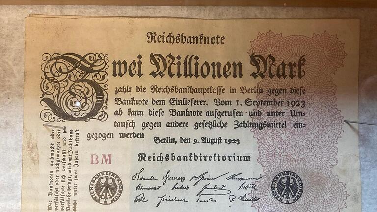 Geldscheine aus der Sammlung von Alois Tremer aus Sulzthal. - Geldscheine aus der Sammlung von Alois Tremer aus Sulzthal. Geldscheine aus der Sammlung von Alois Tremer aus Sulzthal. - Geldscheine aus der Sammlung von Alois Tremer aus Sulzthal.