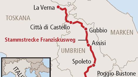 Franziskusweg: Auf den Spuren eines Heiligen Franziskusweg: Auf den Spuren eines Heiligen