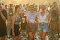 Sommer auf der Tanzinsel: Um die 10.000 junge Menschen feiern am Samstag (31.08.19) auf dem Tanzinsel Open Air  in Gemünden am Main.