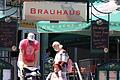 Der erste Öffnungstag für die Gastronomen im vergangenen Jahr. Hier: Der Biergarten des Brauhaus in Lohr. Jetzt dürfen die Wirte wieder Gäste in die Außenbereiche lassen.