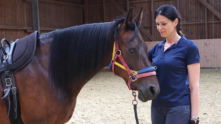 Sandra Steinicke und Therapiepferd Lilly von der Reittherapie in Niederlauer sind ein Team. Sandra Steinicke und Therapiepferd Lilly von der Reittherapie in Niederlauer sind ein Team.