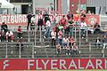 Beim Heimspiel der Kickers im August gegen Osnabrück war der Block der Kickers-Fans nur spärlich besucht.