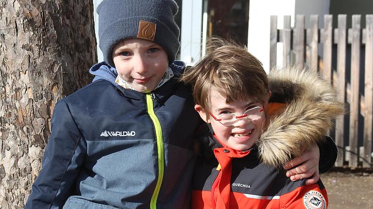 Seit dem Kindergarten beste Freunde: Valentin (rechts) und sein Klassenkamerad Luis.