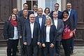 Langjährige Mitarbeiterinnen und Mitarbeiter wurden bei der VR-Bank&nbsp; Main-Rhön geehrt:&nbsp; Michaela Ost, Nicole Förster (Bereichsleiterin Personal), Mathias Gerstner (Bereichsleiter Privatkunden Rhön), Klaus-Peter Benkert, Klaus-Peter Weikard, Jürgen Döpfner, Jürgen Halbig, Ruth Brand, Christiane Kundler, Jürgen Eggert, Markus Feser (Mitglied des Vorstandes), Gabriele Sachs und Markus Merz (Vorstandssprecher)