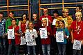 Jung, dynamisch und erfolgreich: die jungen Sportler aus den Schulen im Landkreis Main-Spessart. Geehrt wurden sie von Landrat Thomas Schiebel (hintere Reihe, Dritter von rechts).