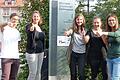 Ein Quintett, das auch in den Semesterferien den Unterrichtsbetrieb aufrecht erhielt, stellvertretend für alle studentischen Lehrer der UNI-Schule: (von links) Benedikt Kramer, Janina Blaich, Anja Beer, Thea Kroepelin und Saskia Wabnitz.