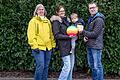 Martina Windges-Strobel, Bettina und Elias Knauer, Michael Issing.
