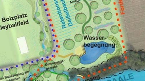 Die geplante Wasserbegegnungsstelle wurde einer Bürger-Befragung unterzogen.       -  Die geplante Wasserbegegnungsstelle wurde einer Bürger-Befragung unterzogen.